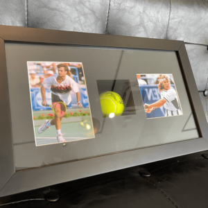 Autographed by Married Tennis Legends Andre Agassi & Steffi Graf