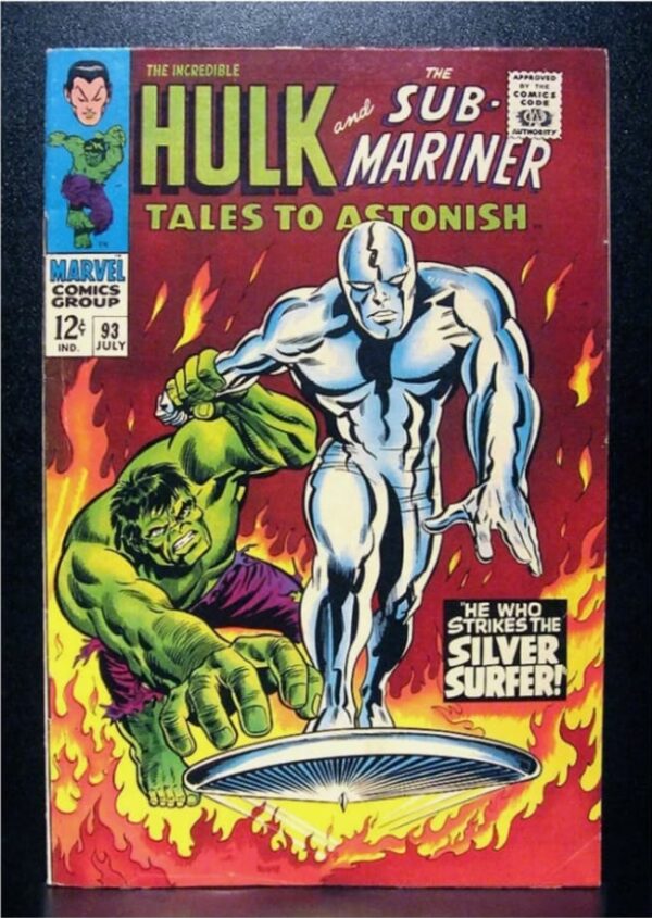 Tales to Astonish #93 (1967), Ist full Silver Surfer crossover app -RARE